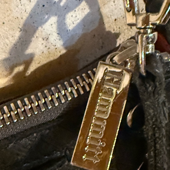 Hammitt Genuine Italian Soft Leather Black Crossbody Bag with Silver Accents - Picture 4 of 8